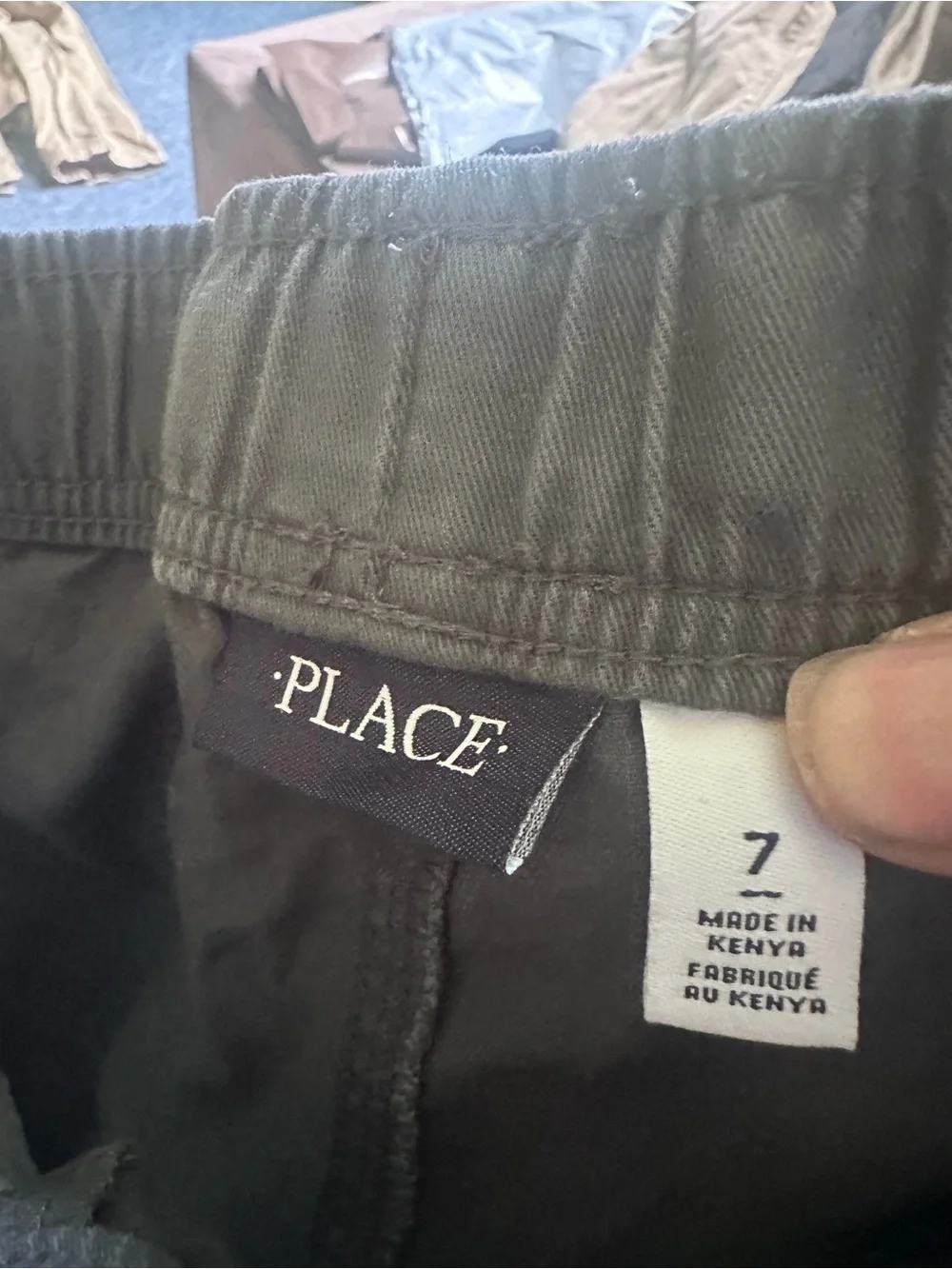 The Children's Place Boys Khaki & Charcoal Cargo Pants - 3-Pack